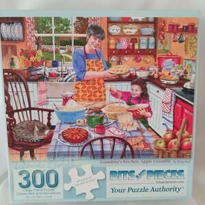 Bits and Pieces "Grandma's Kitchen Apple Crumble" 300 Piece Puzzle by Tracy Hall
